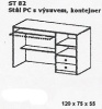  PC stůl s výsuvem + kontejner UNO ST 82
